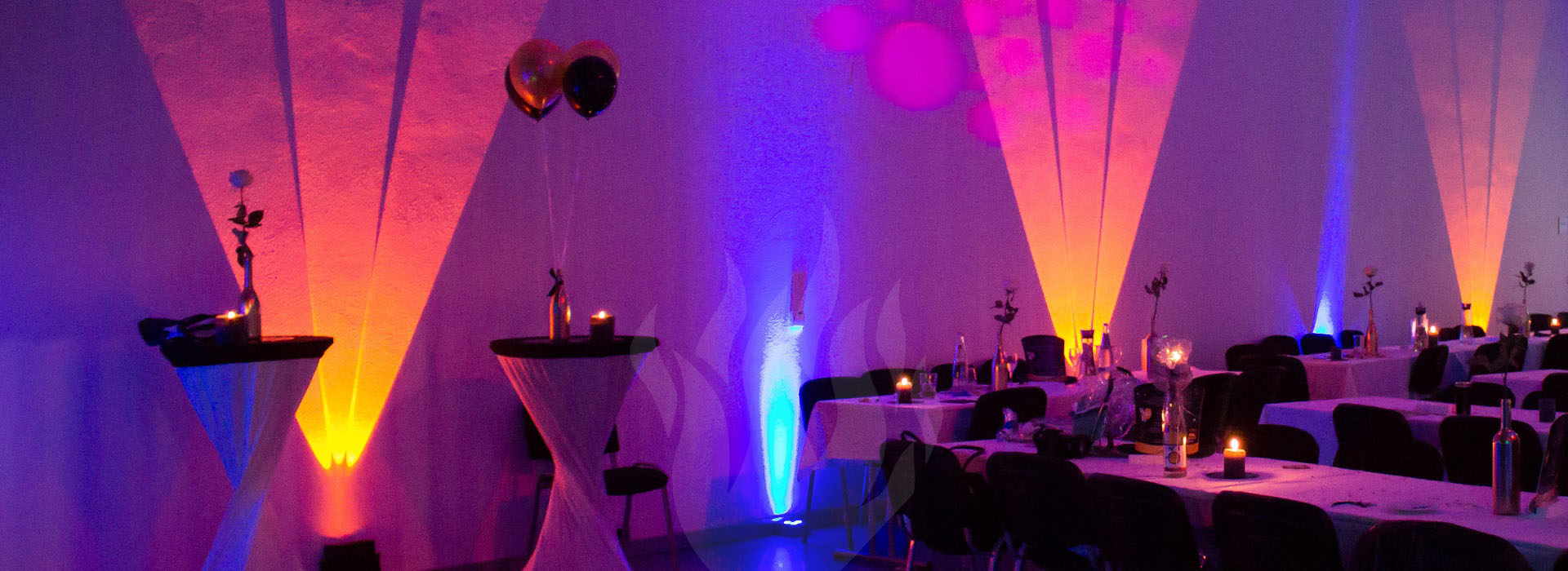 Feier Schmiede Veranstaltungstechnik Lichttechnik Ambientebeleuchtung